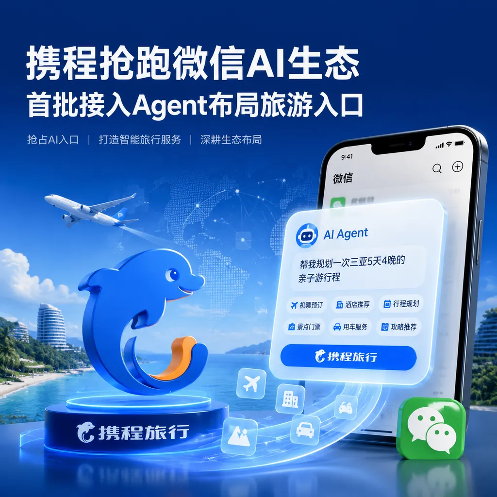 携程抢跑微信AI生态,首批接入Agent布局旅游入口