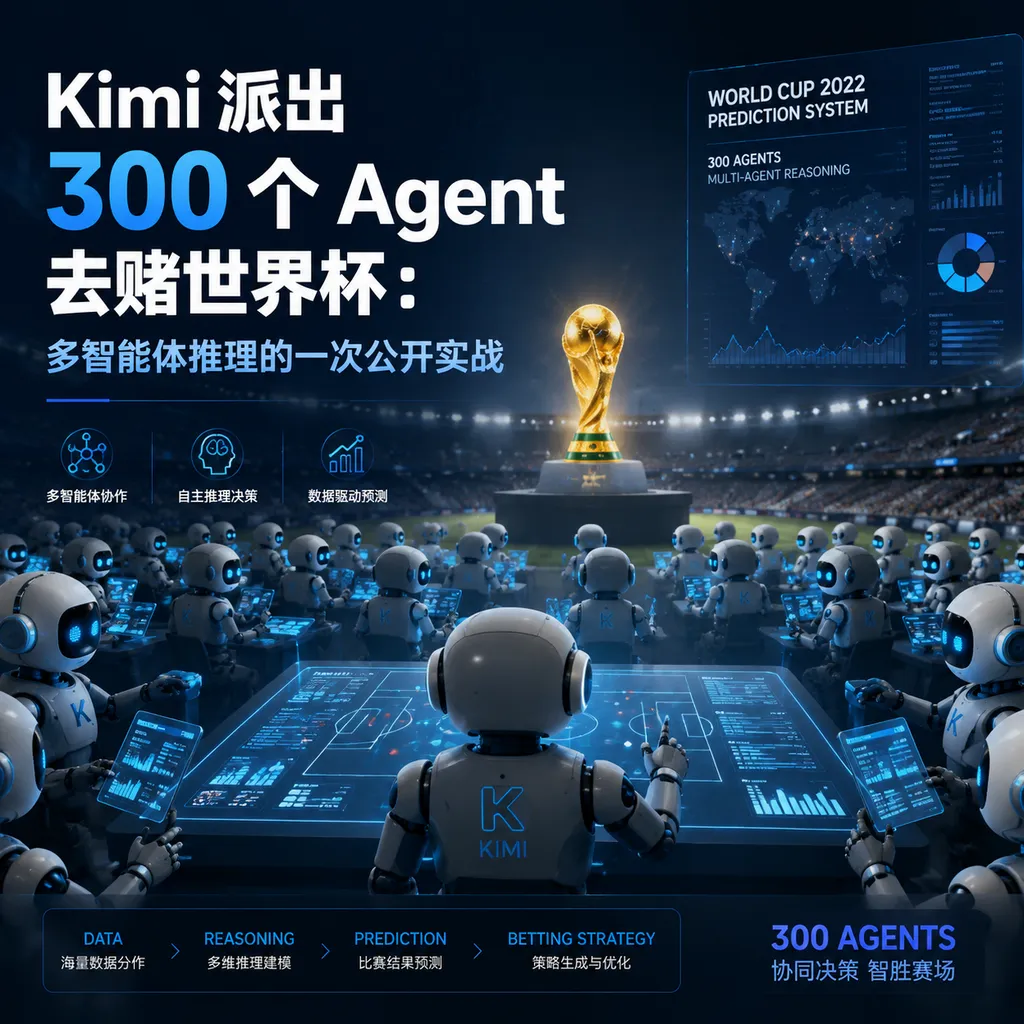 Kimi 派出 300 个 Agent 去赌世界杯:多智能体推理的一次公开实战