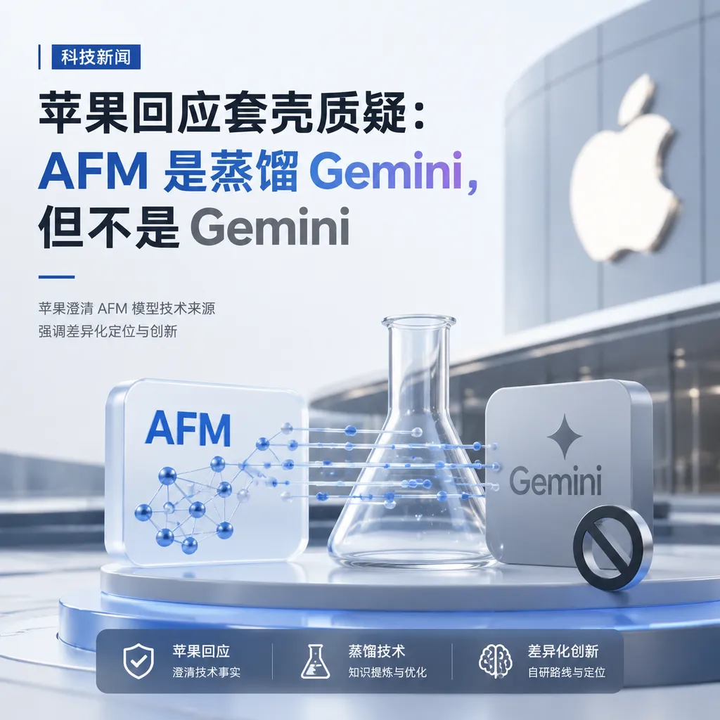 Apple responds to shell accusations: AFM is distilled from Gemini, but not Gemini