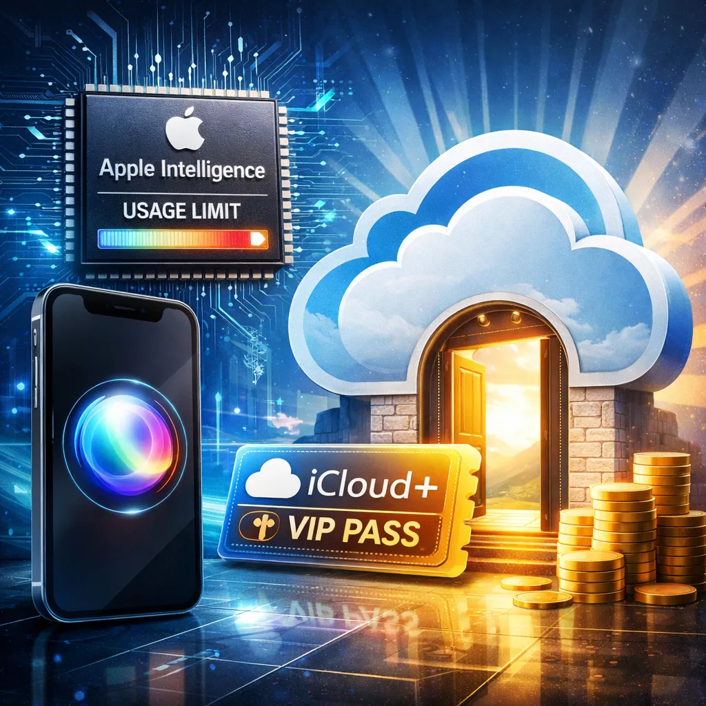 苹果给 Apple Intelligence 上限额,iCloud+ 成新门票