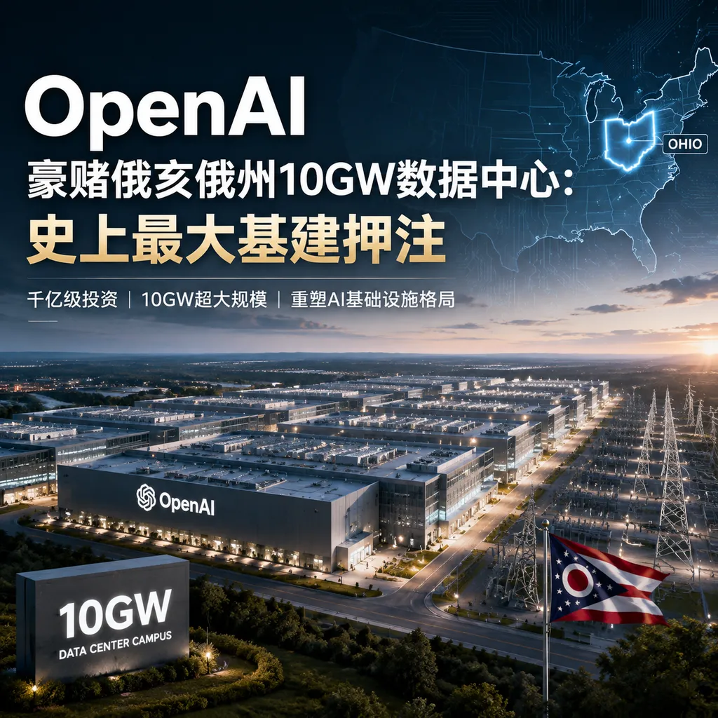 OpenAI豪赌俄亥俄州10GW数据中心:史上最大基建押注