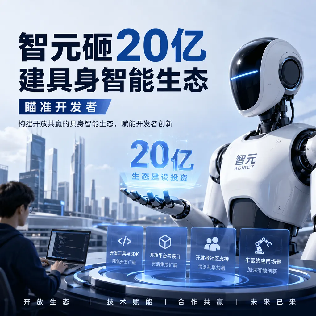 智元砸20亿建具身智能生态,瞄准开发者