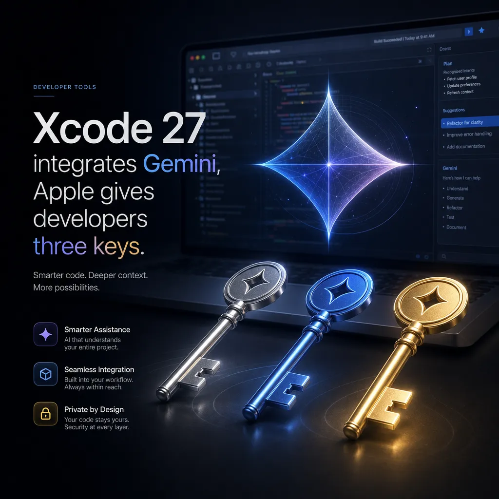 Xcode 27 收编 Gemini,苹果给开发者发了三把钥匙