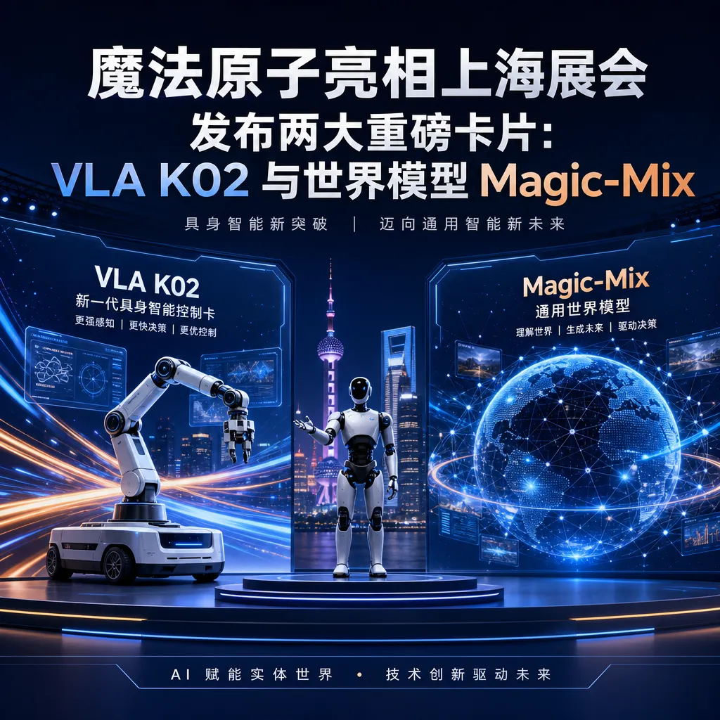 魔法原子上交会甩出两张牌:VLA K02 与世界模型 Magic-Mix