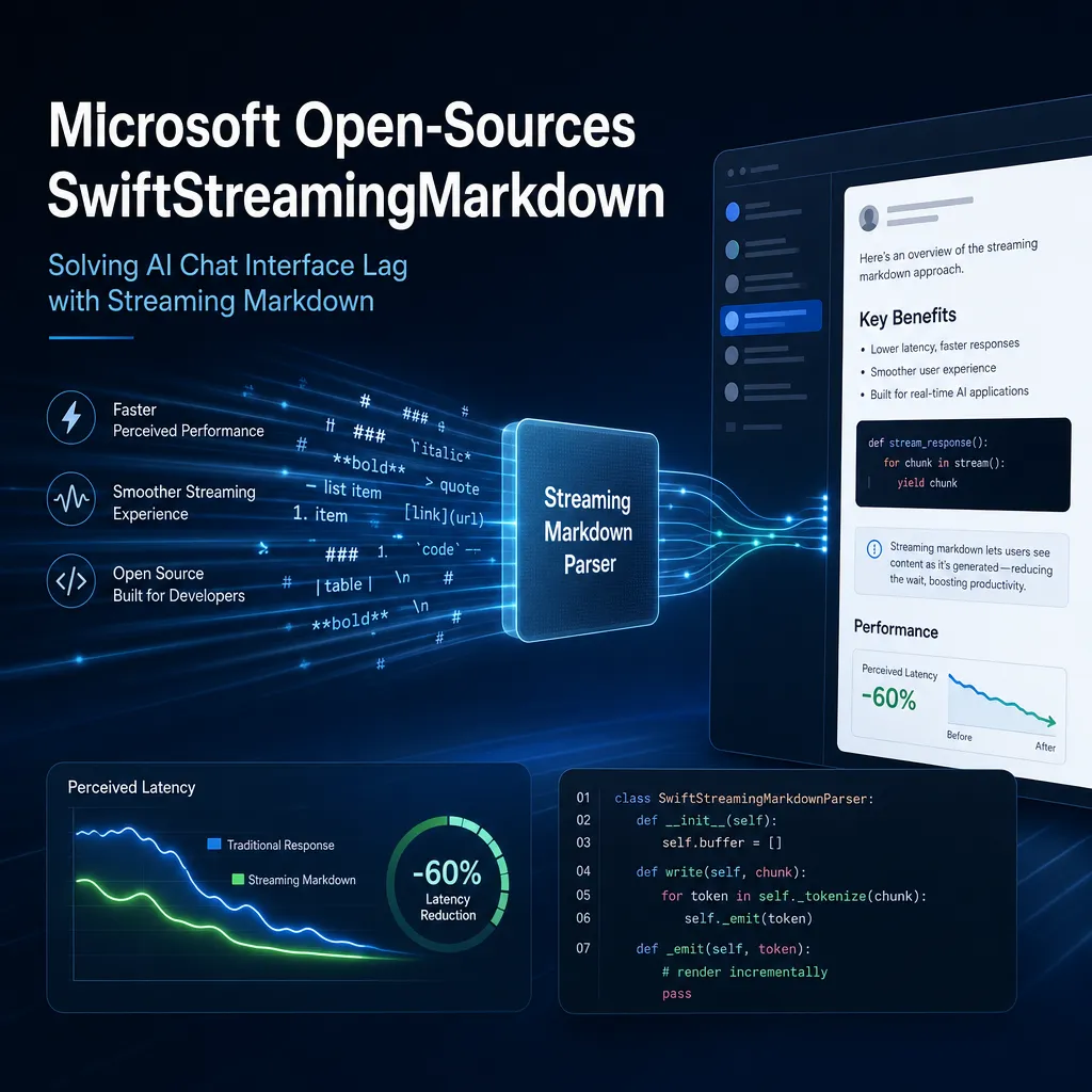 微软开源 SwiftStreamingMarkdown,专治 AI 聊天界面卡顿