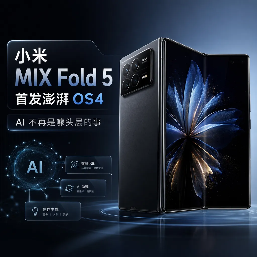 小米 MIX Fold 5 首发澎湃 OS4:AI 不再是噱头层的事