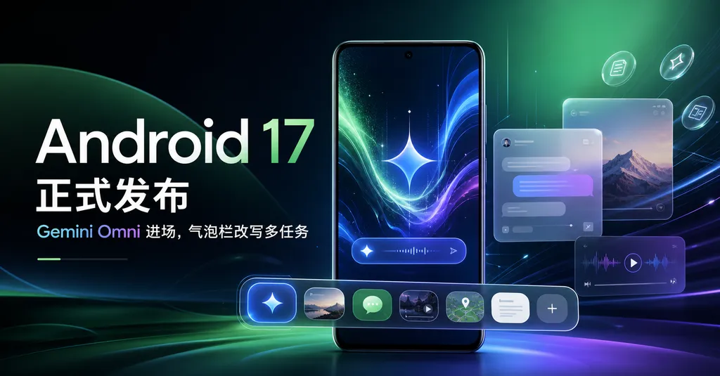 Android 17 正式发布:Gemini Omni 进场,气泡栏改写多任务