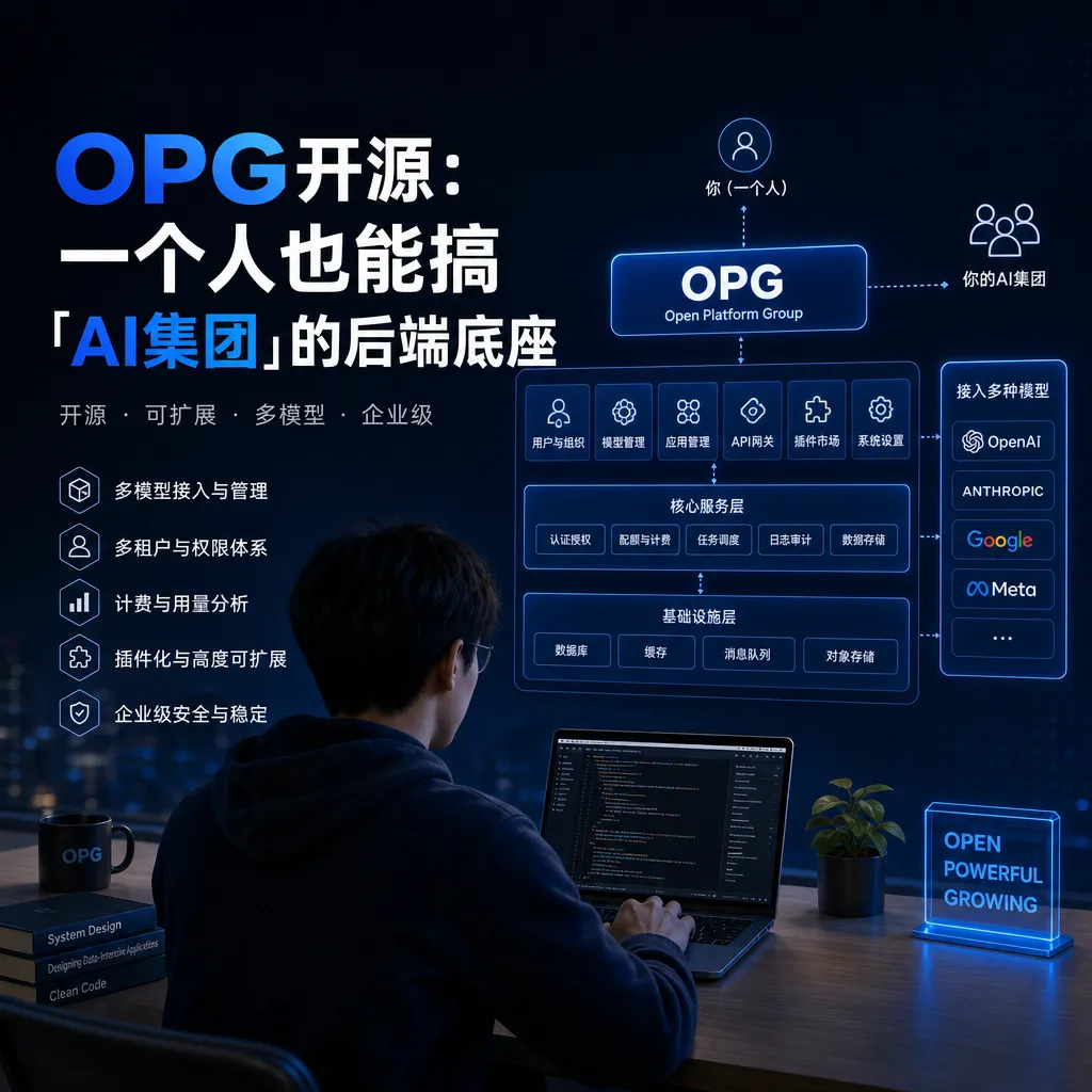 OPG开源:一个人也能搞「AI集团」的后端底座