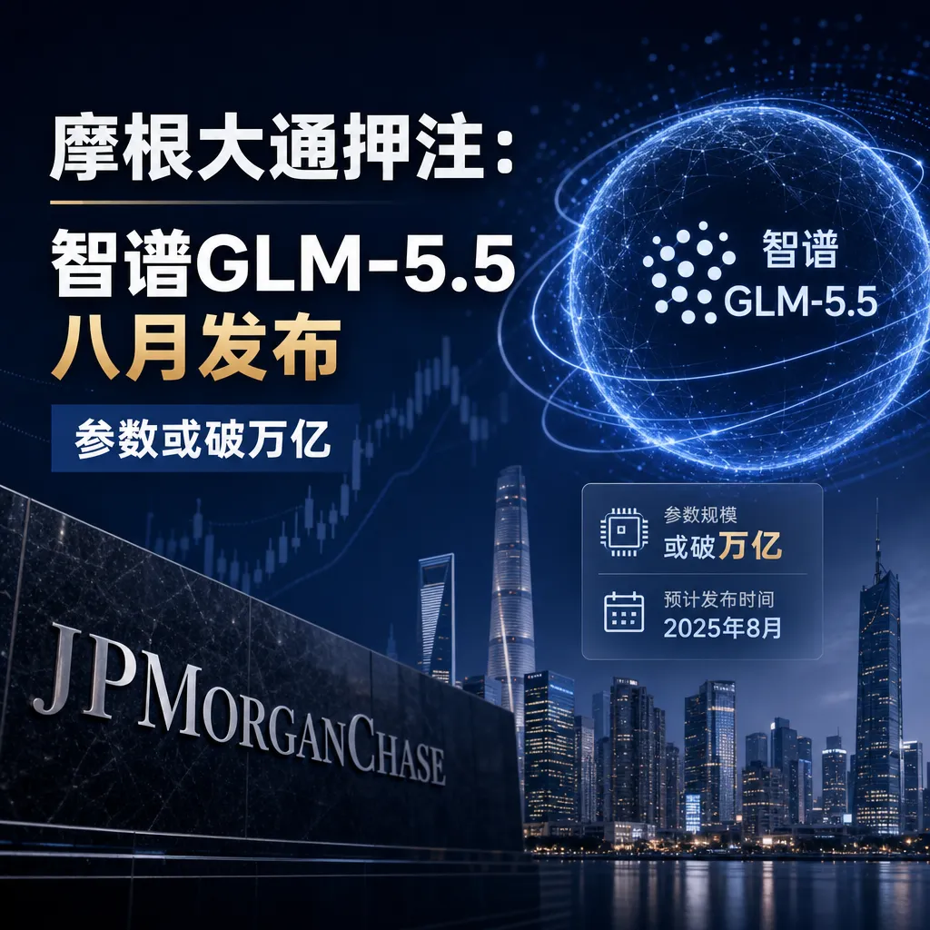 摩根大通押注:智谱GLM-5.5八月发布,参数或破万亿