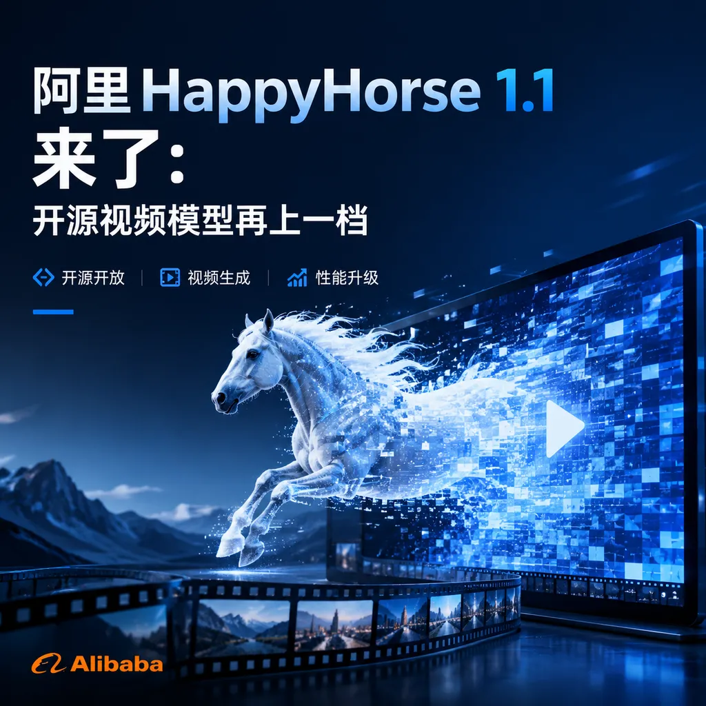 阿里 HappyHorse 1.1 来了:开源视频模型再上一档