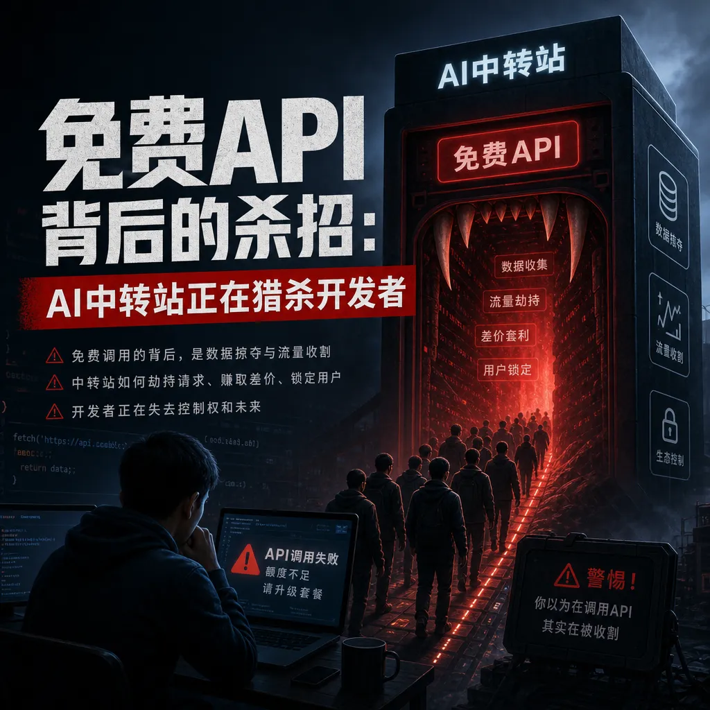 免费API背后的杀招:AI中转站正在猎杀开发者