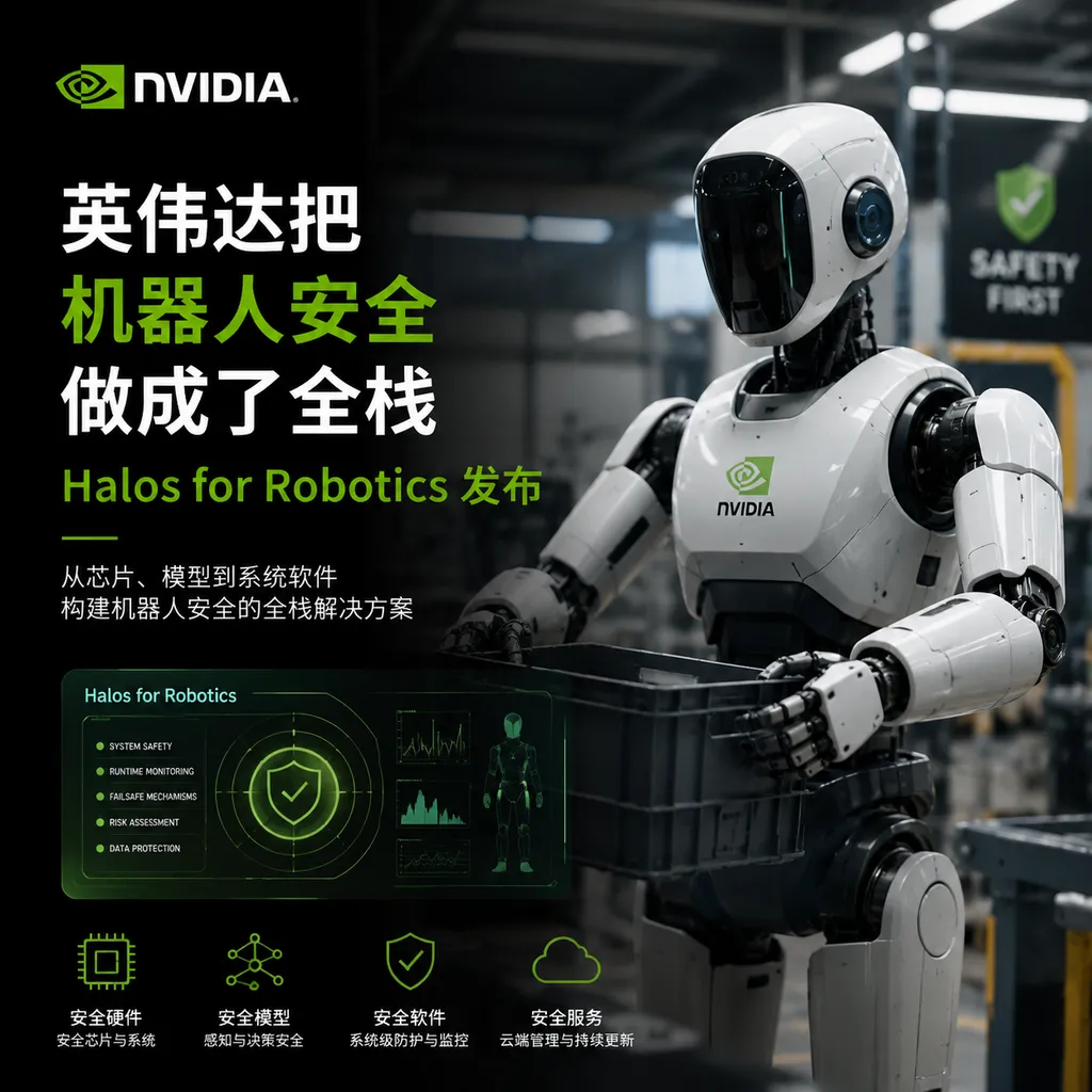 英伟达把机器人安全做成了全栈:Halos for Robotics 发布