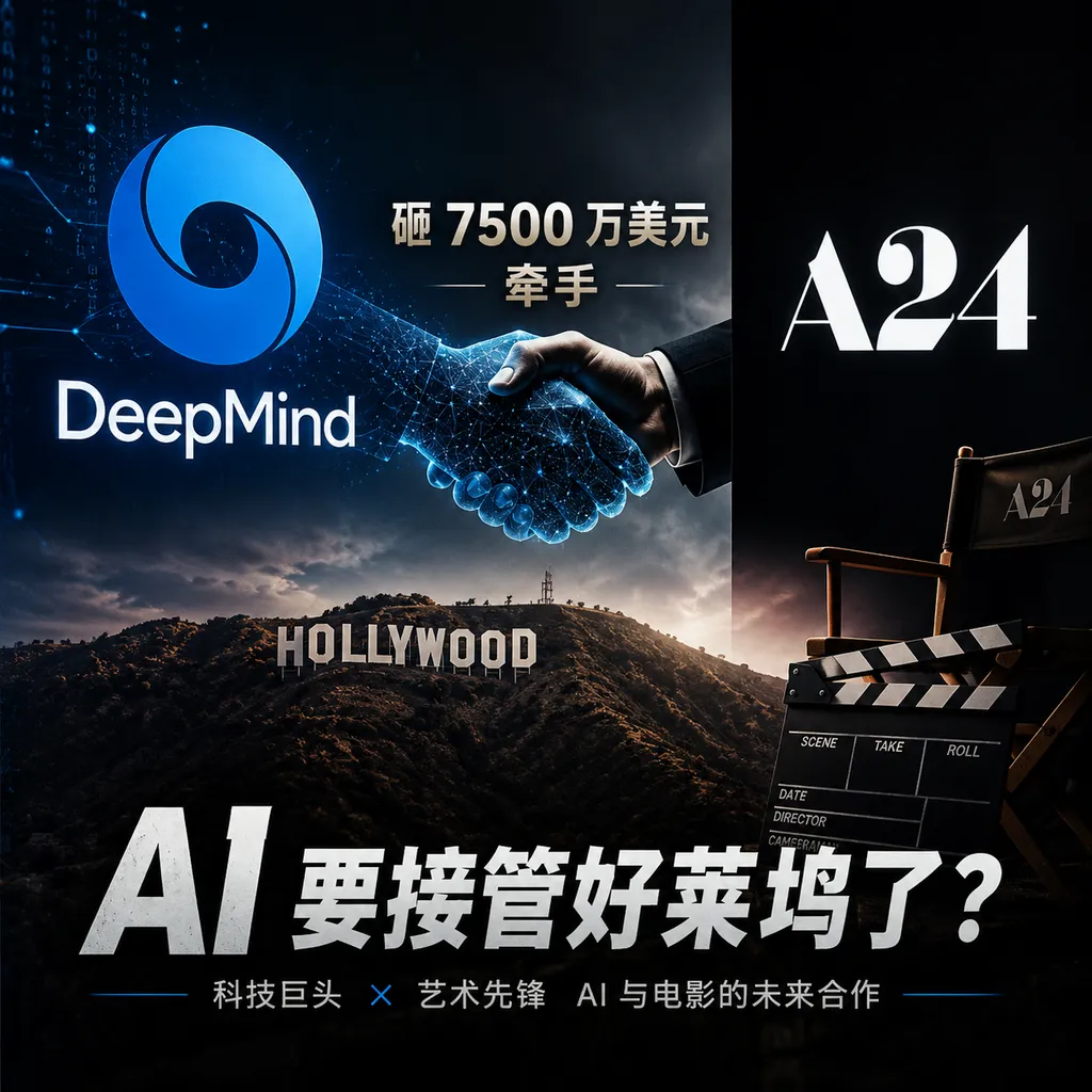 DeepMind 砸 7500 万美元牵手 A24,AI 要接管好莱坞了?