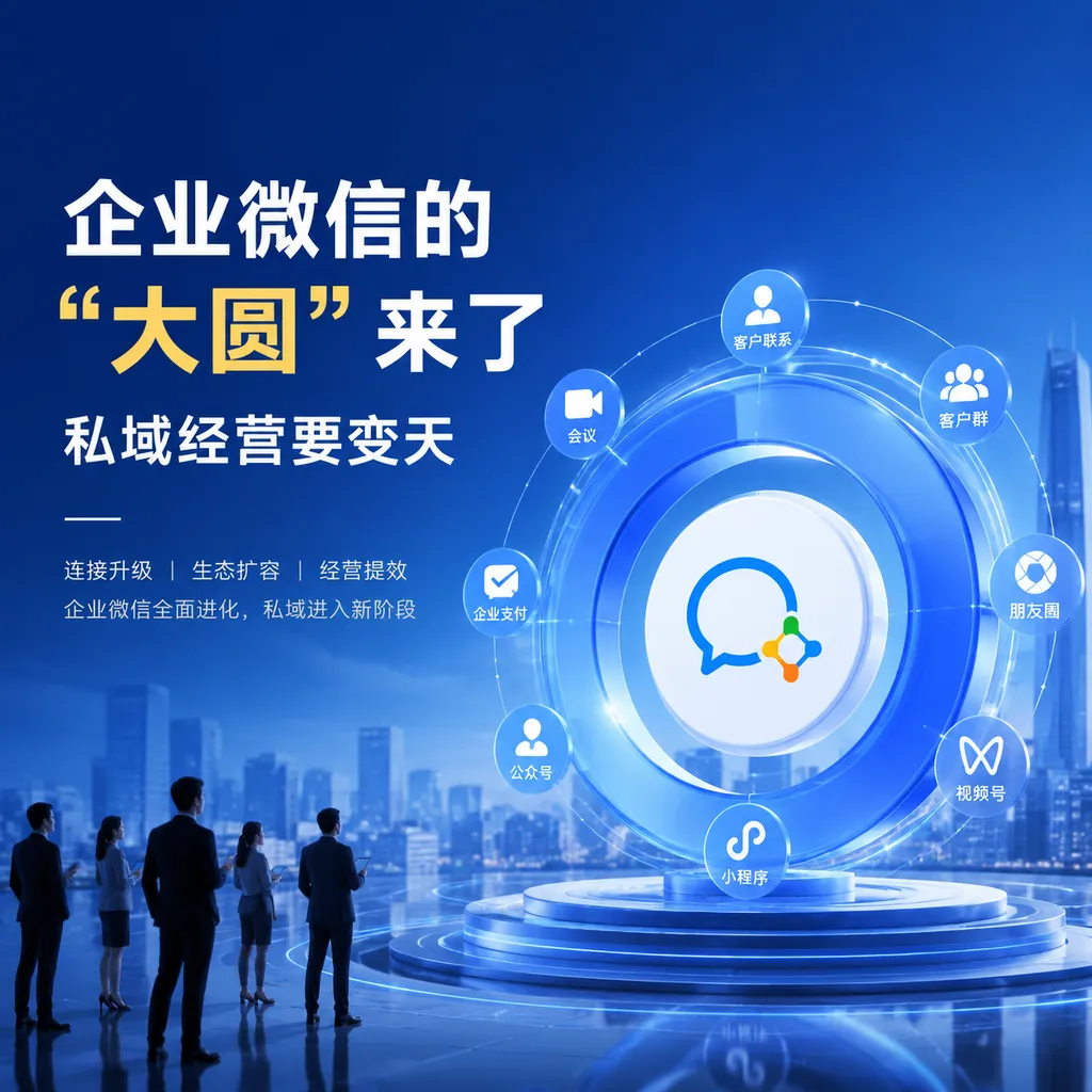 企业微信的"大圆"来了,私域经营要变天