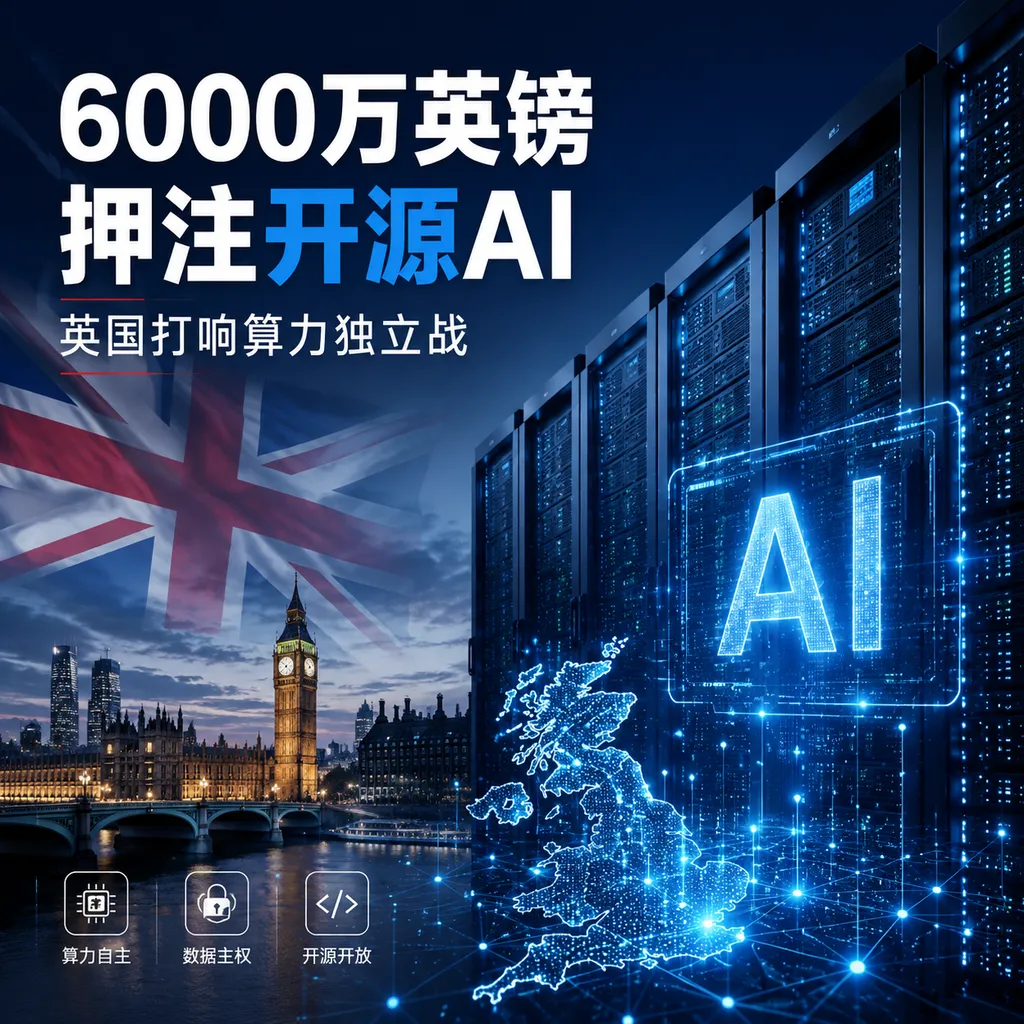 6000万英镑押注开源AI,英国打响算力独立战