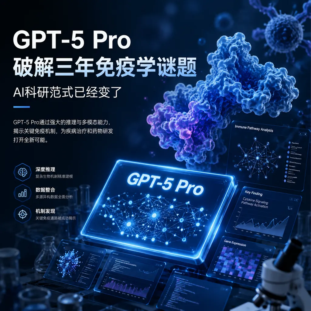GPT-5 Pro破解三年免疫学谜题,AI科研范式已经变了
