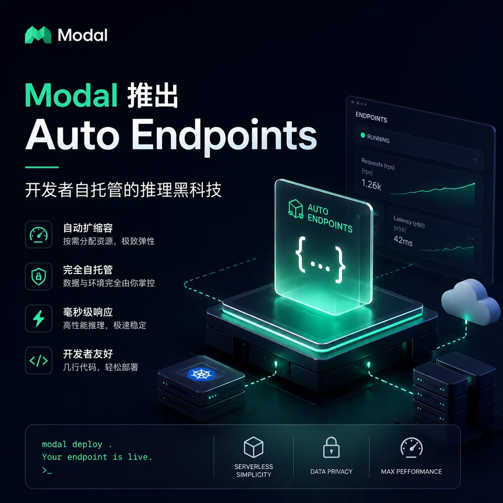 Modal 推出 Auto Endpoints:开发者自托管的推理黑科技