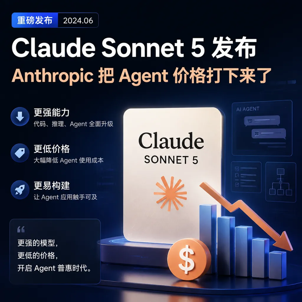 Claude Sonnet 5 发布:Anthropic 把 Agent 价格打下来了