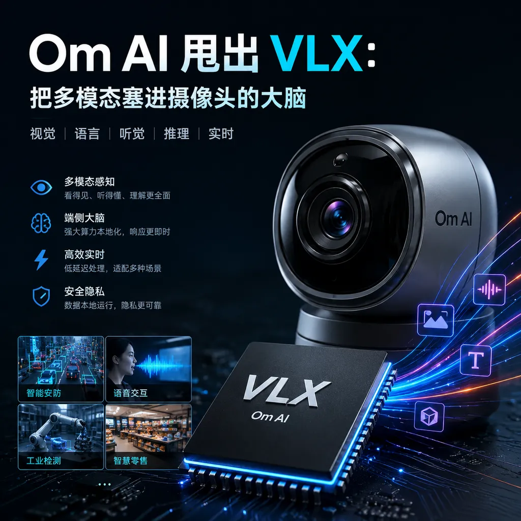 Om AI 甩出 VLX:把多模态塞进摄像头的大脑
