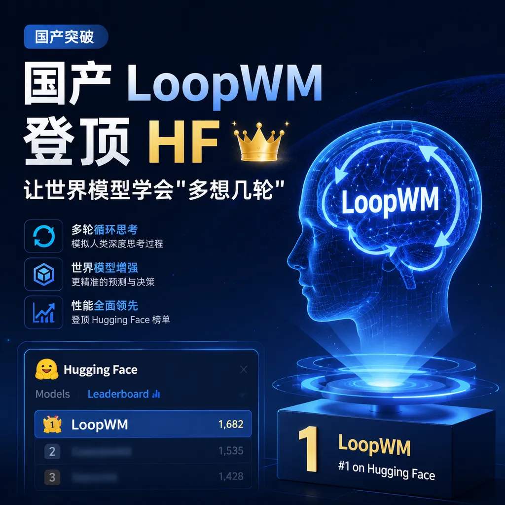 国产 LoopWM 登顶 HF:让世界模型学会"多想几轮"
