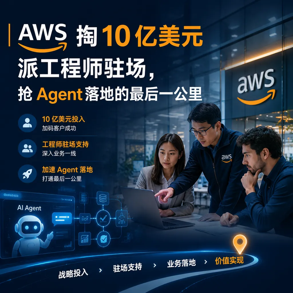 AWS 掏 10 亿美元派工程师驻场,抢 Agent 落地的最后一公里