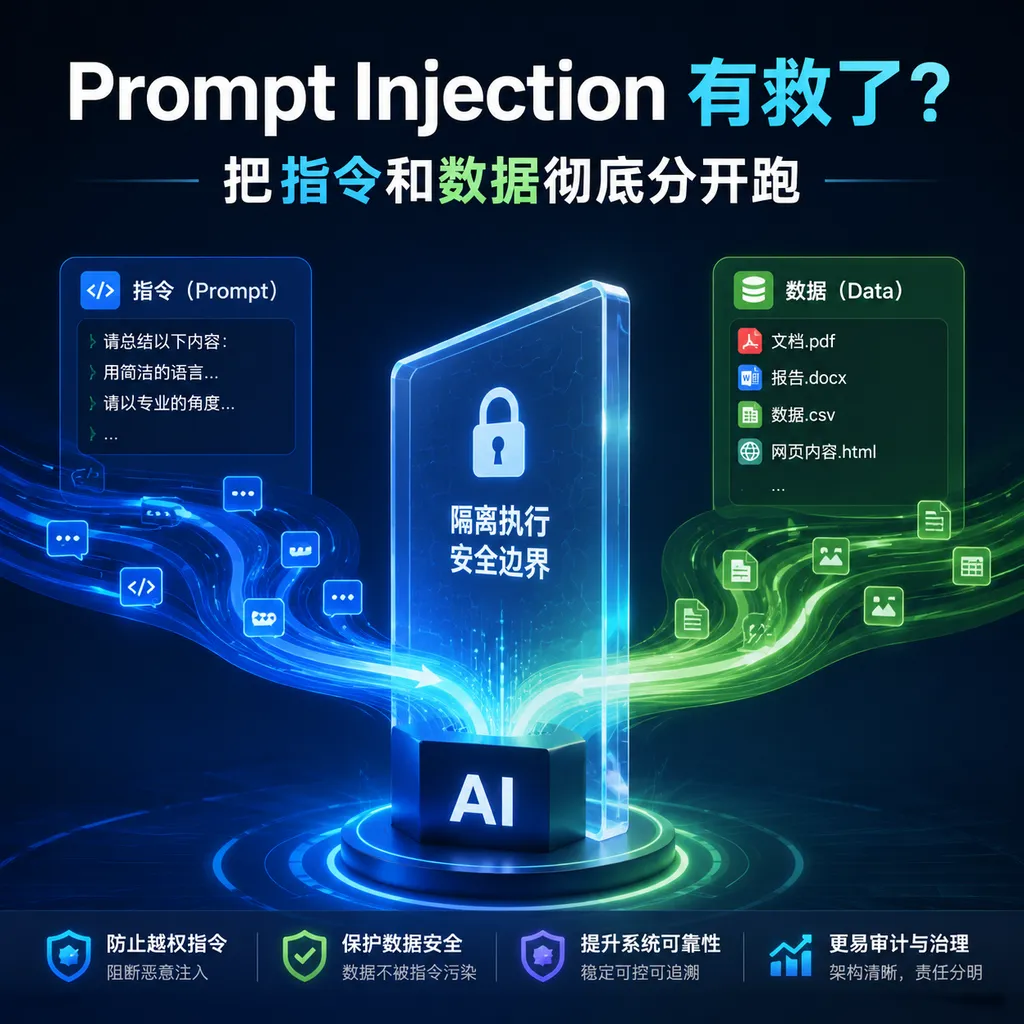 Prompt Injection 有救了?把指令和数据彻底分开跑