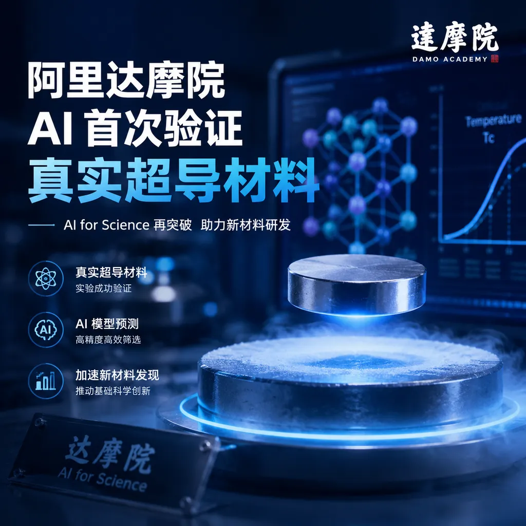 阿里达摩院 AI 首次验证真实超导材料