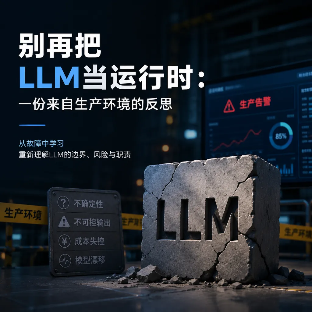 别再把LLM当运行时:一份来自生产环境的反思