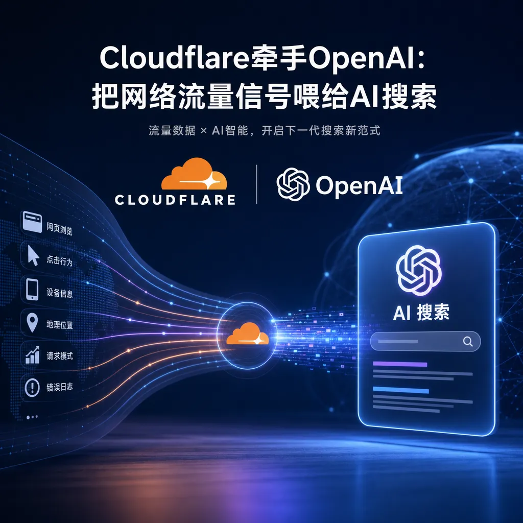 Cloudflare牵手OpenAI:把网络流量信号喂给AI搜索