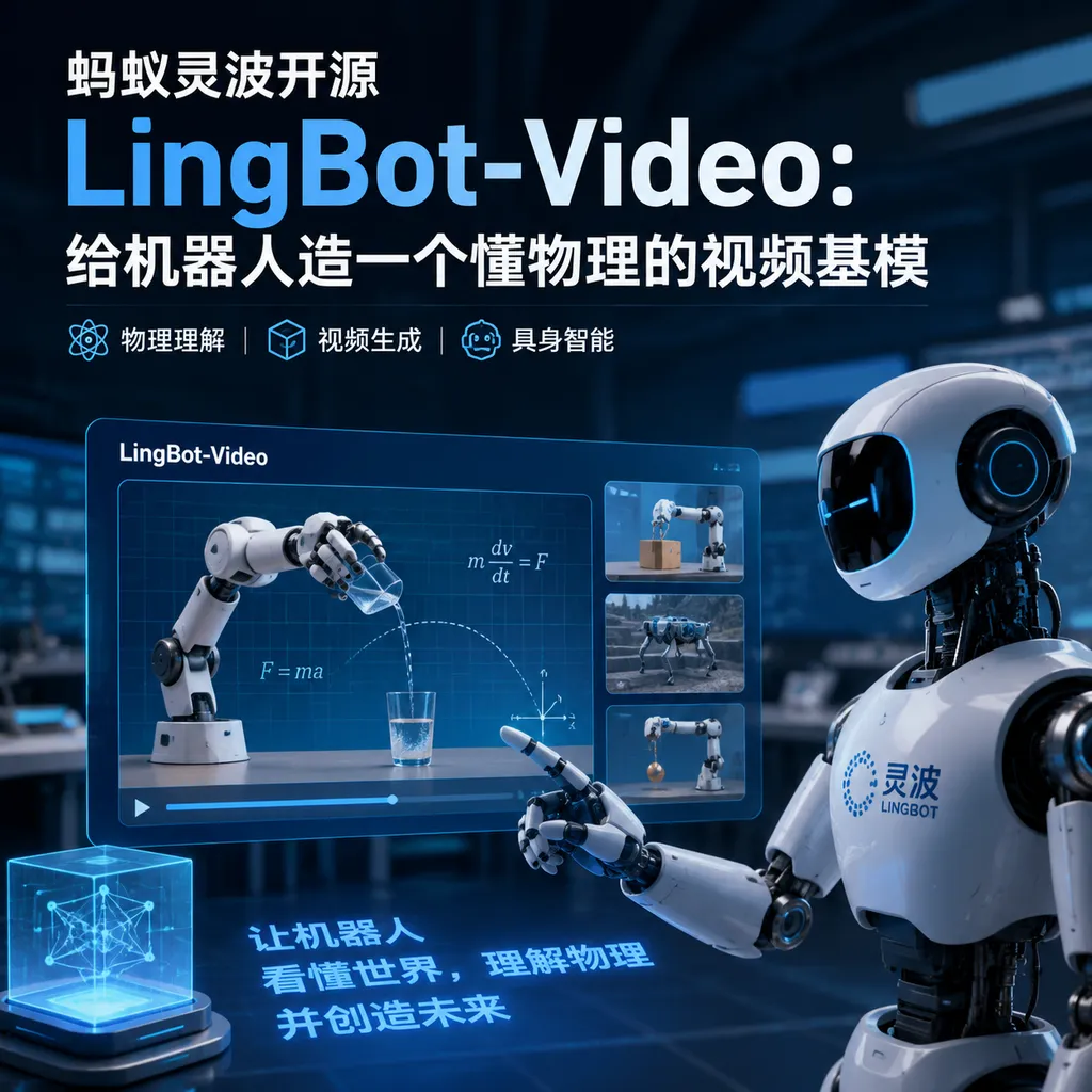 蚂蚁灵波开源 LingBot-Video:给机器人造一个懂物理的视频基模
