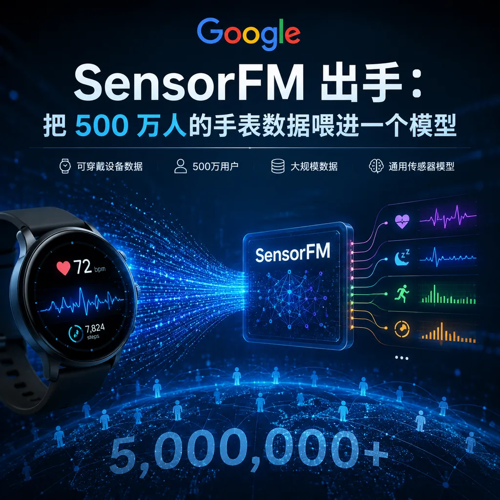 谷歌 SensorFM 出手:把 500 万人的手表数据喂进一个模型