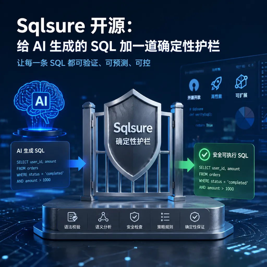 Sqlsure 开源:给 AI 生成的 SQL 加一道确定性护栏