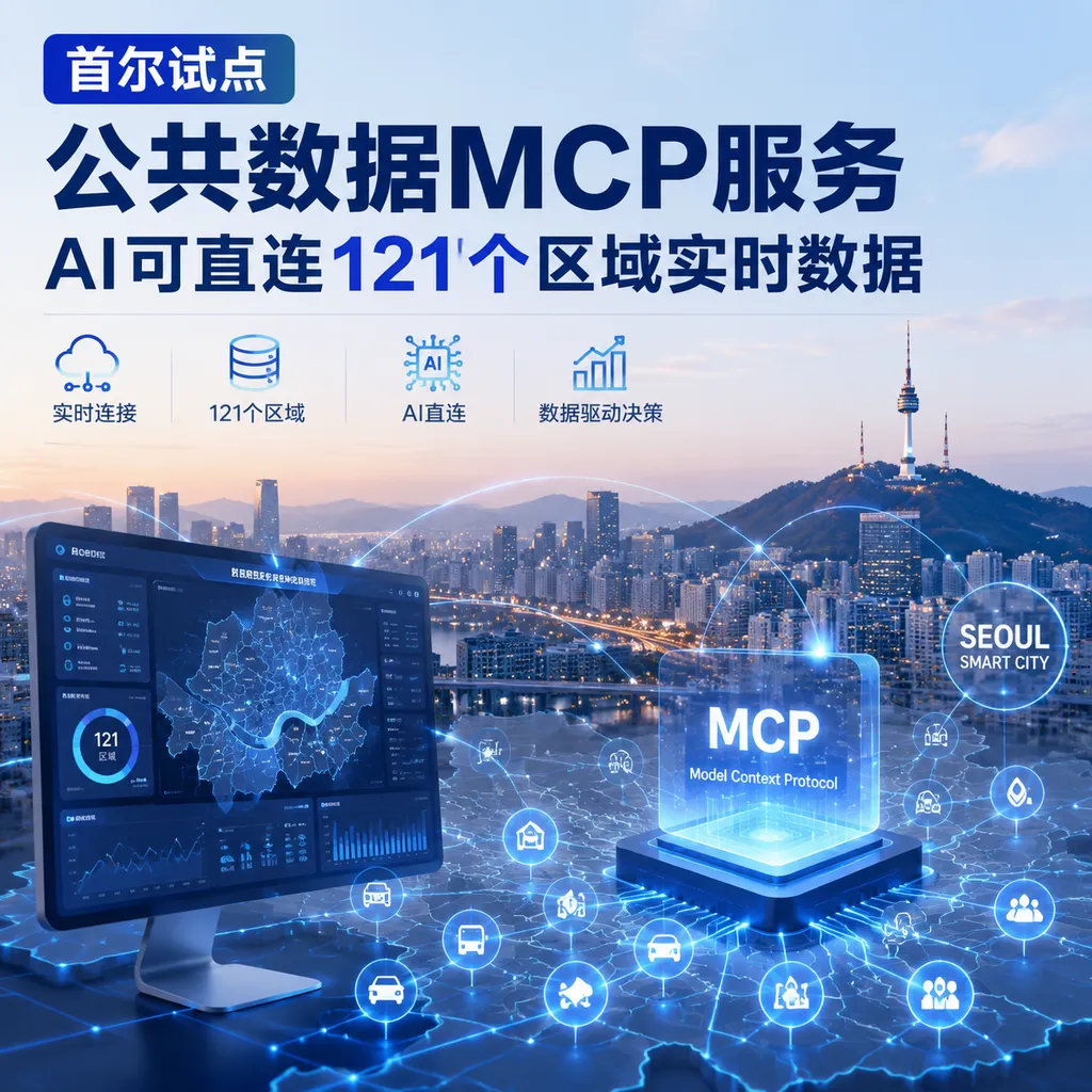 首尔试点公共数据MCP服务:AI可直连121个区域实时数据
