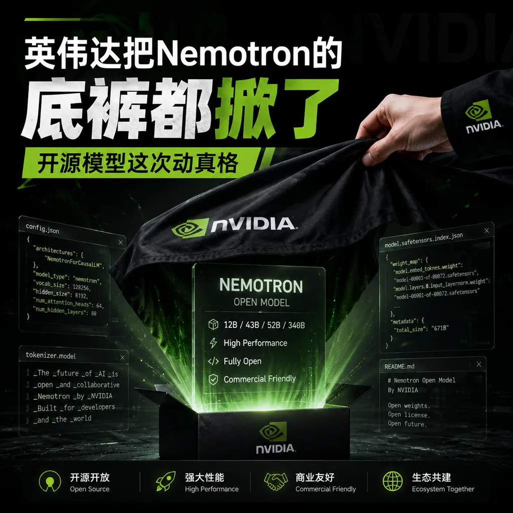 NVIDIA completely exposed Nemotron: this time, open-source models mean serious business.