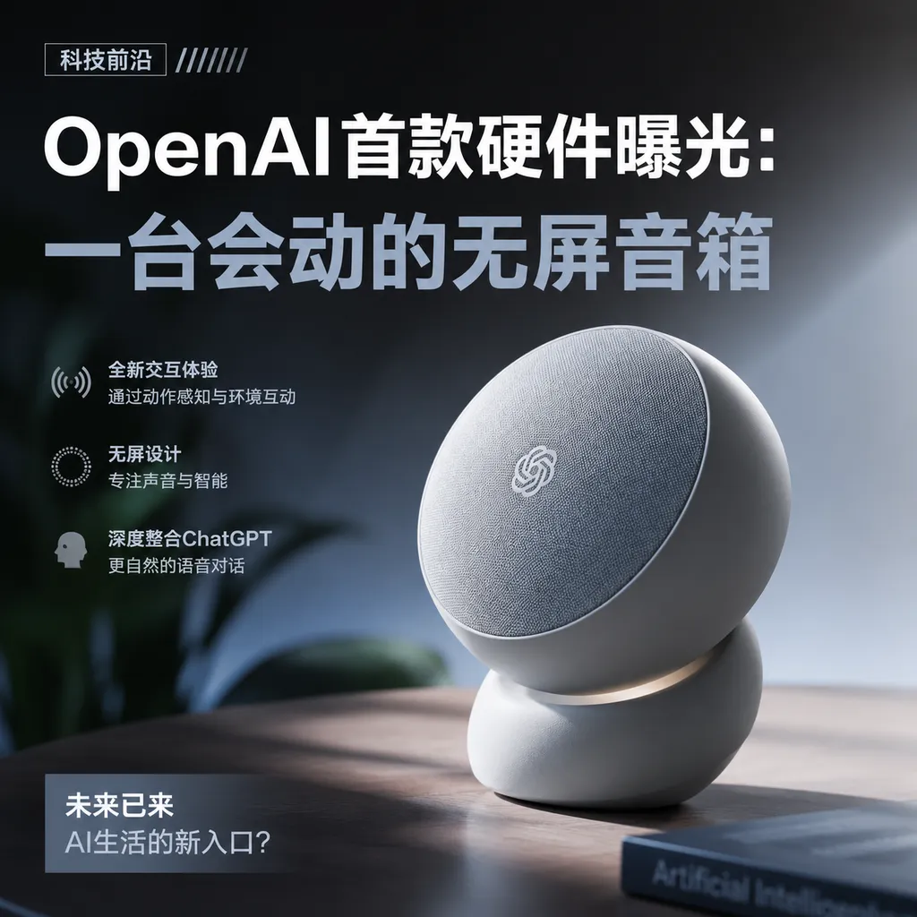 OpenAI’s first hardware revealed: a moving, screenless speaker