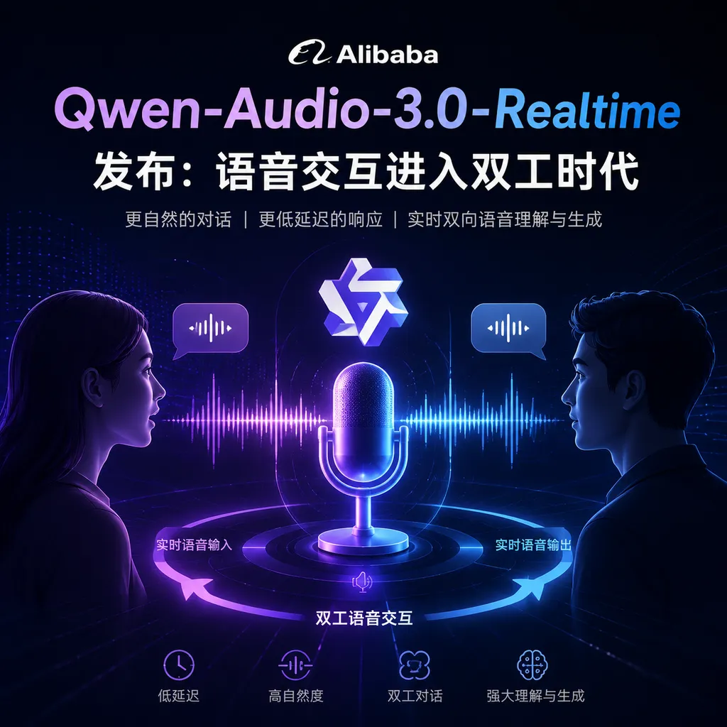 Alibaba Qwen-Audio-3.0-Realtime Released: Voice Interaction Enters the Duplex Era