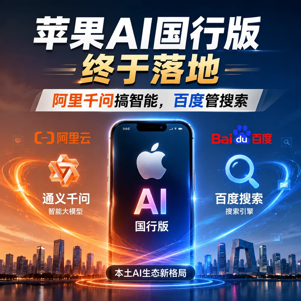 Apple’s AI China edition has finally launched: Alibaba’s Qwen handles intelligence, while Baidu takes care of search.