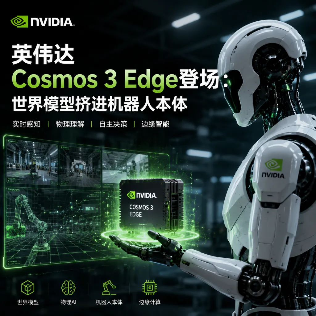 NVIDIA Cosmos 3 Edge Debuts: A World Model Integrated into the Robot Itself