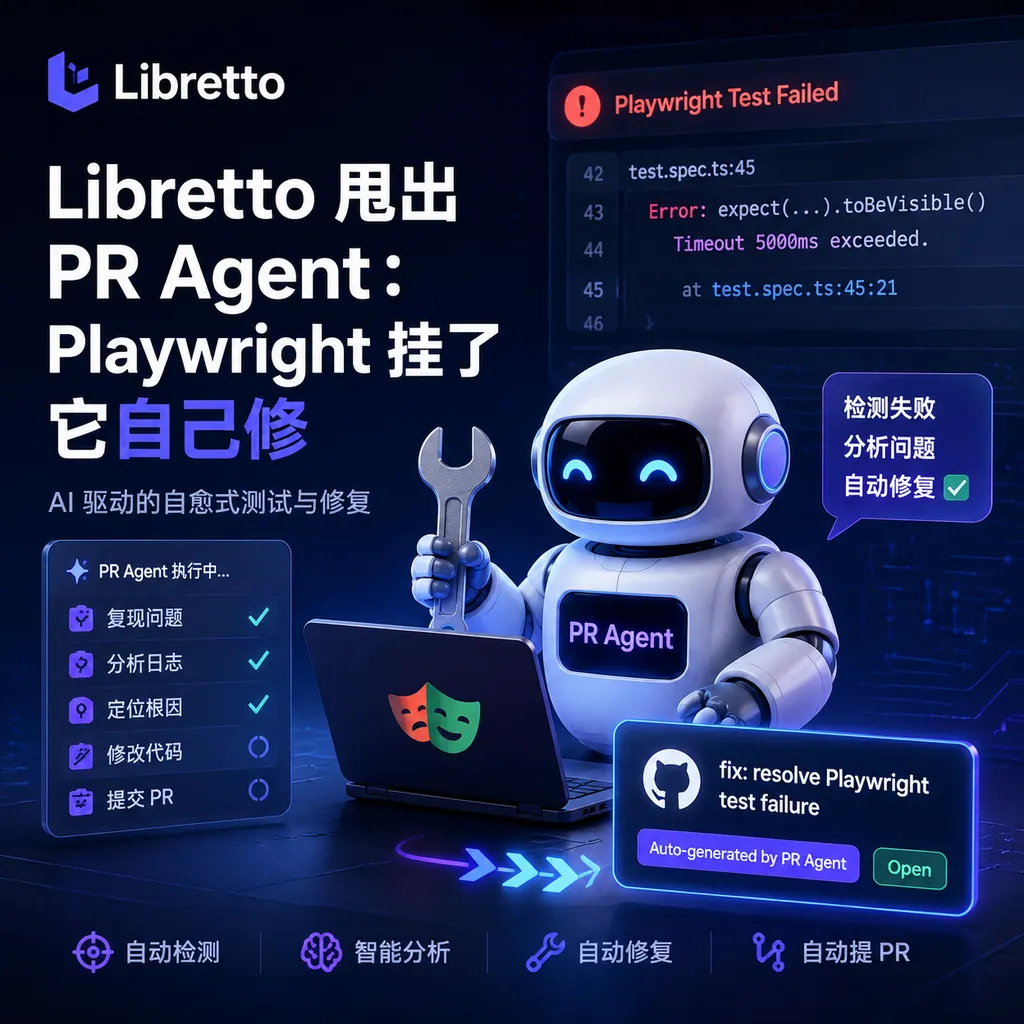 Libretto threw out the PR Agent: Playwright crashed itself and fixed it