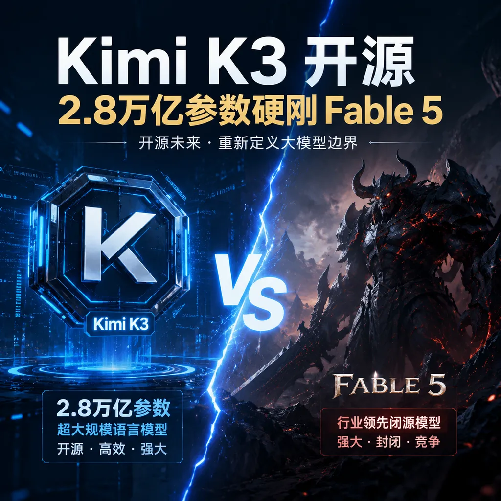 Kimi K3 Open Source: 2.8 Trillion Parameters Competing Head‑to‑Head with Fable 5