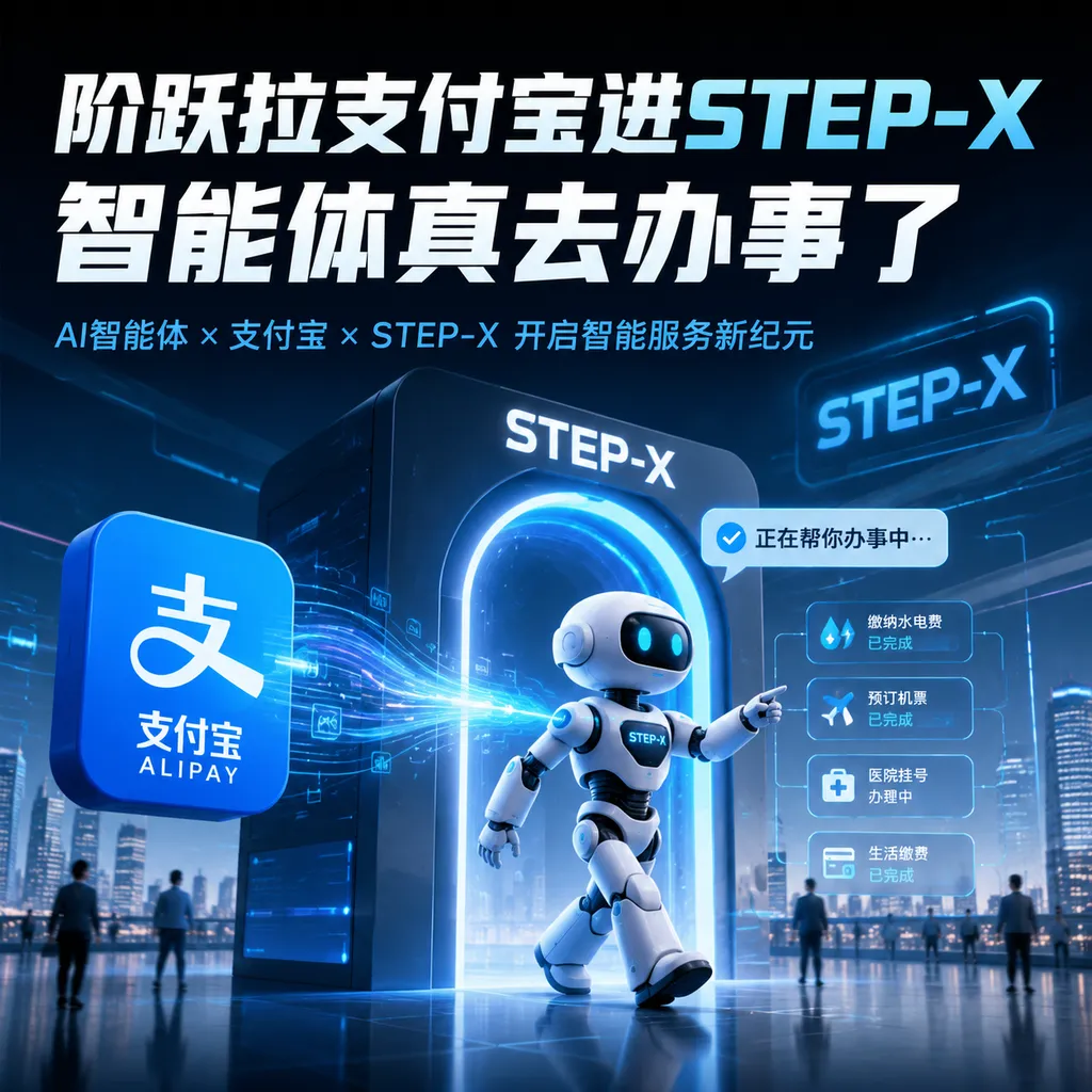 Step pulls Alipay into STEP-X — the agents are actually getting things done.