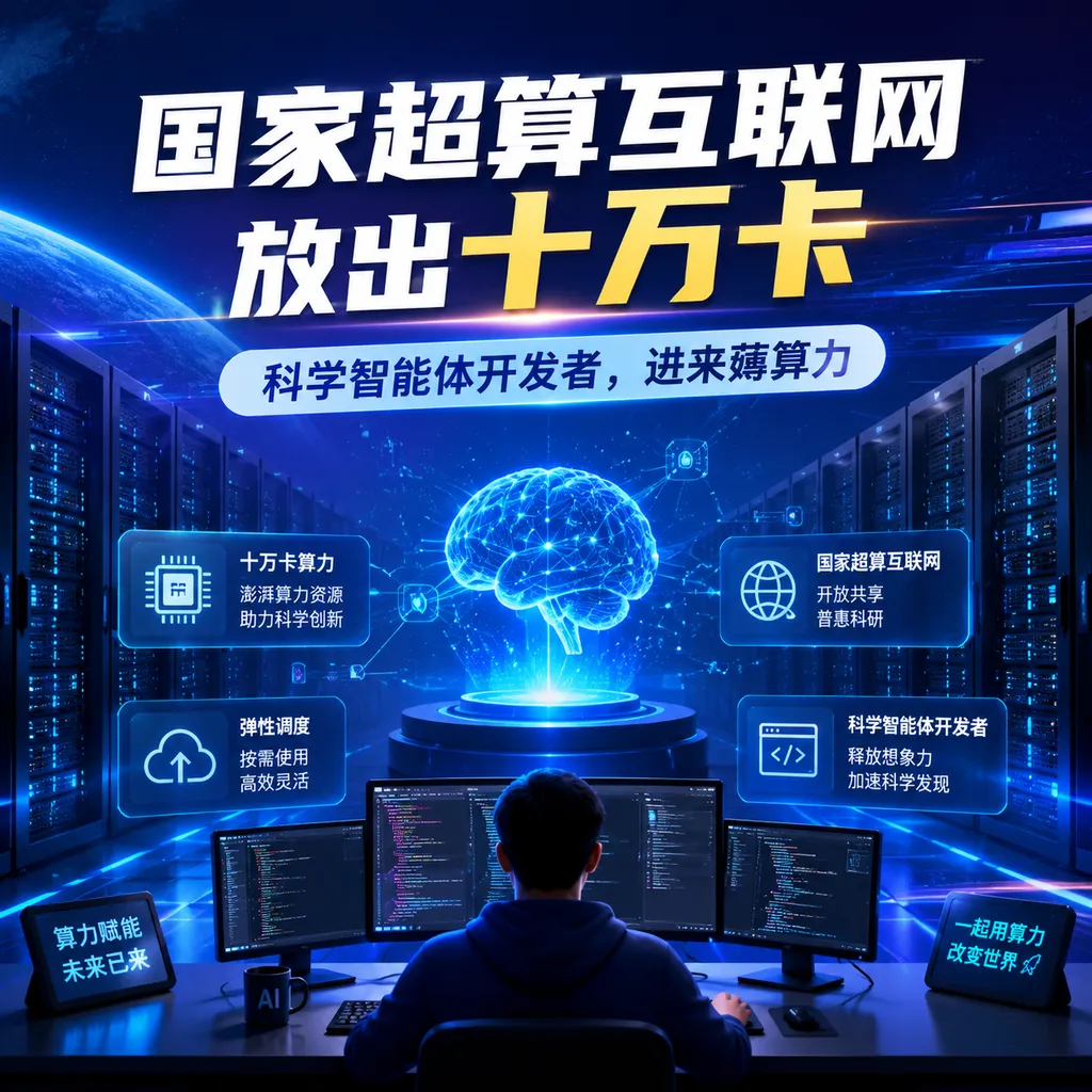 The National Supercomputing Internet releases 100,000 GPUs: science AI developers, come claim computing power