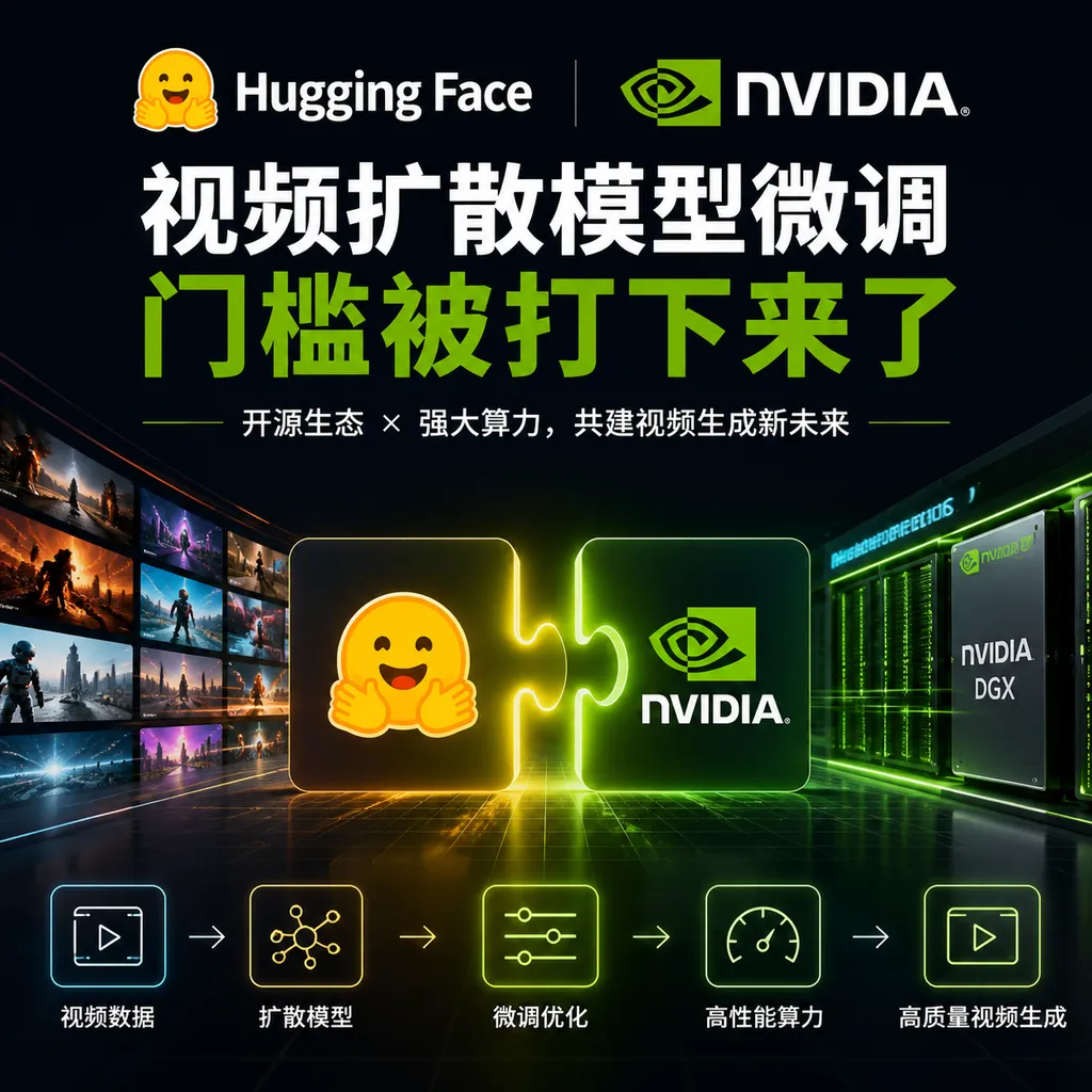Hugging Face Teams Up with NVIDIA: The Barrier to Fine-Tuning Video Diffusion Models Has Been Lowered