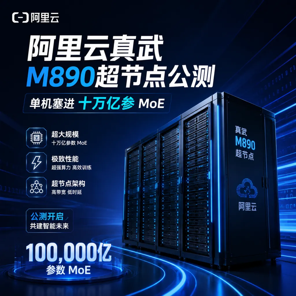 Alibaba Cloud Zhenwu M890 Supernode Public Beta: Trillions of Parameters in a Single MoE Machine