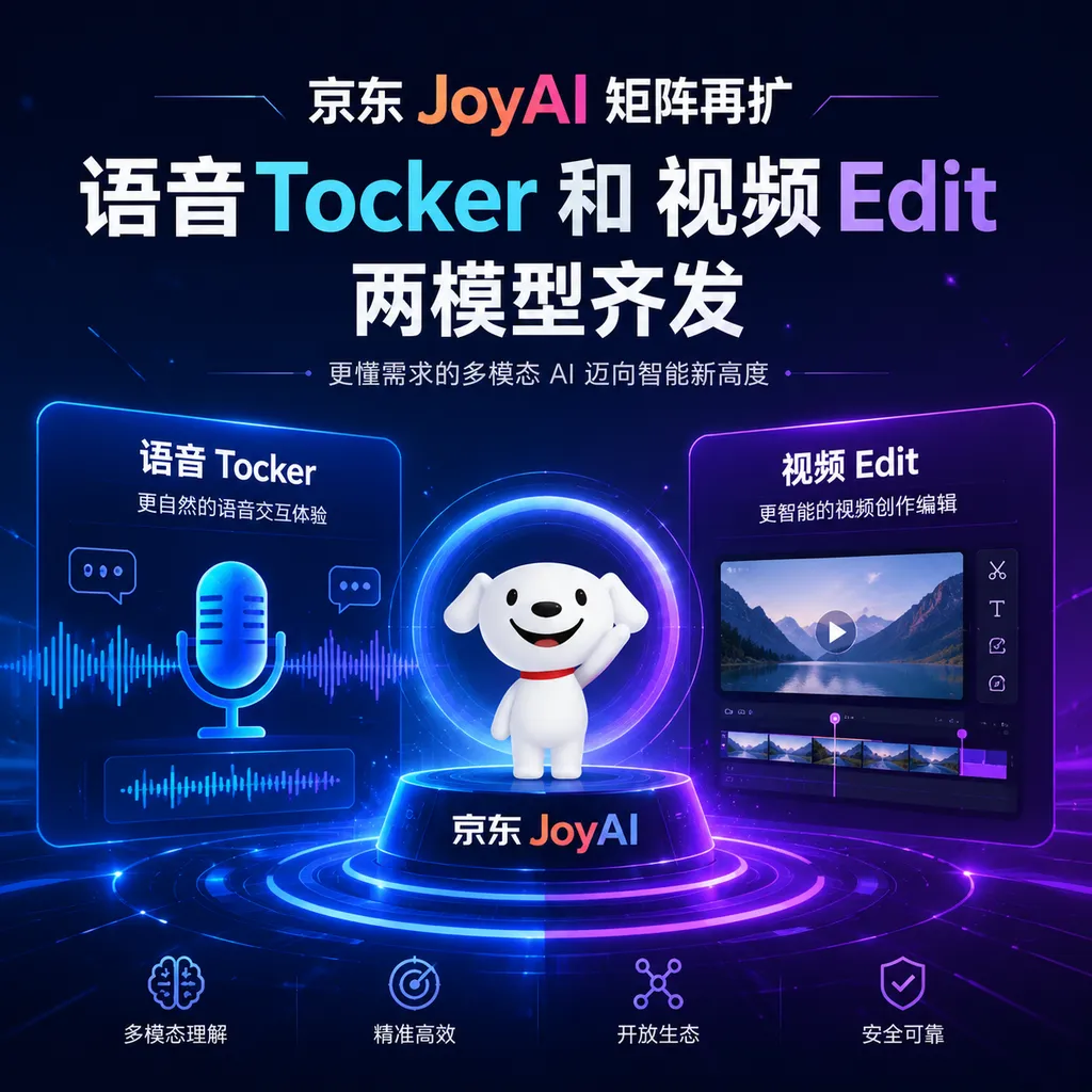 JD JoyAI Matrix Expands Again: Two Models Released—Speech Tocker and Video Edit