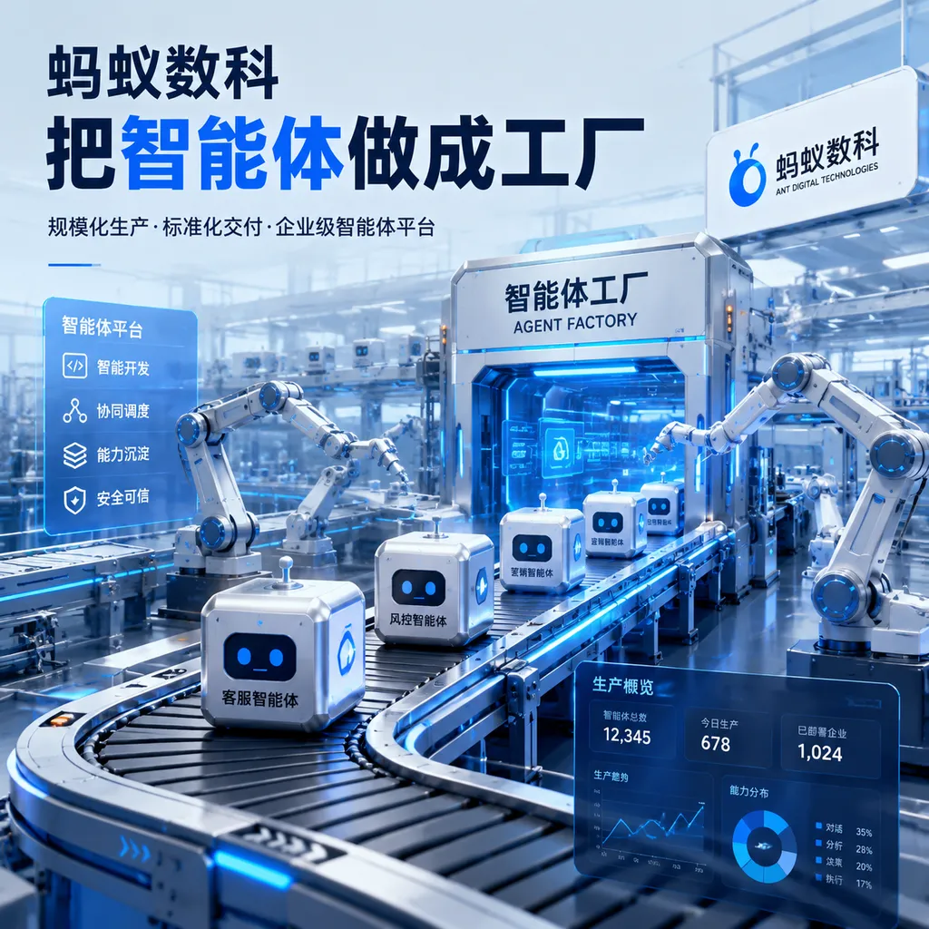 蚂蚁数科把智能体做成工厂