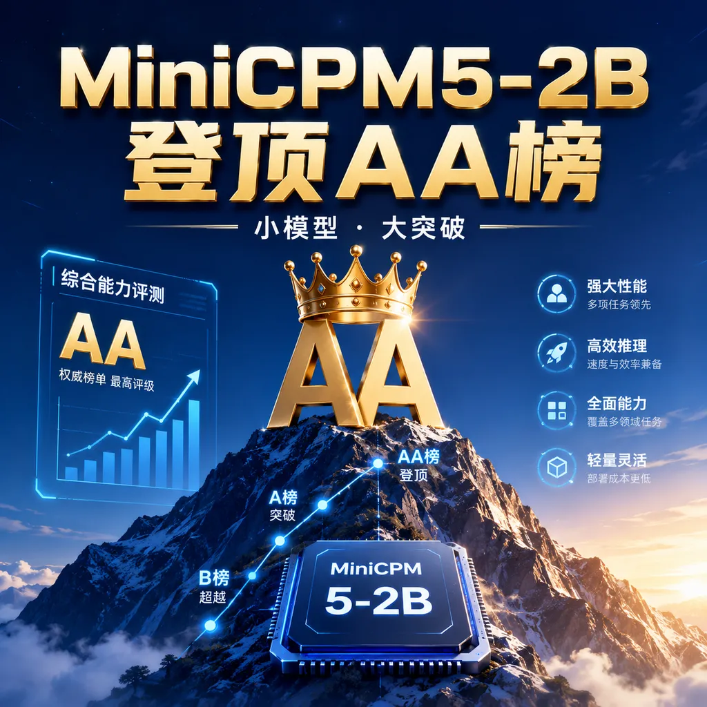 MiniCPM5-2B登顶AA榜