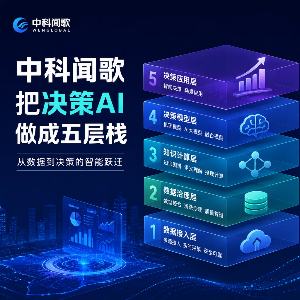 中科闻歌把决策AI做成五层栈