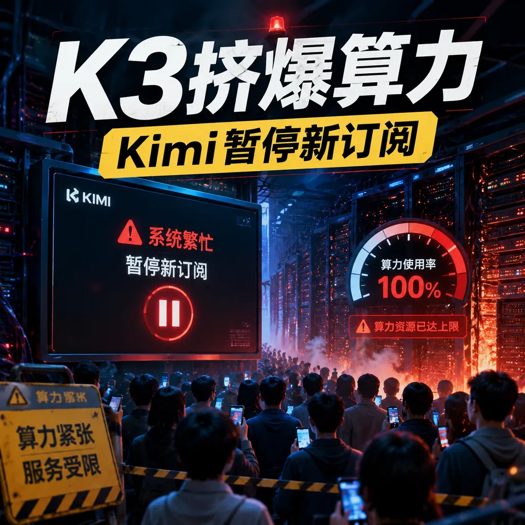 K3挤爆算力,Kimi暂停新订阅