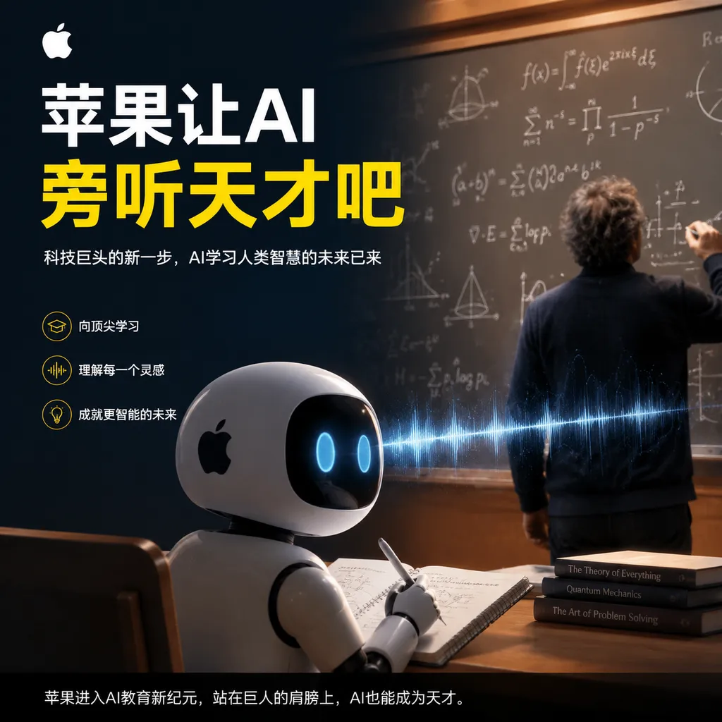 苹果让AI旁听天才吧